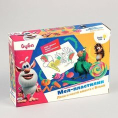 Набор для детского творчества «Мел-пластилин. Лепи и рисуй вместе с Бубой» Genio Kids