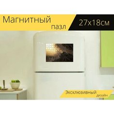 Магнитный пазл "Природа, открытый, обои на стену" на холодильник 27 x 18 см. Lots Prints