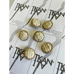 Пуговица металлическая на ножке, 1 шт. Noname