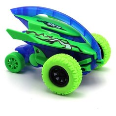Машинка инерционная Funky Toys 4х4 Акула, 10,5 см, принт граффити, зеленая