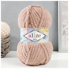 Пряжа "Softy mega" 100% микрополиэстер 70м/100гр (617 бежевый), 1шт Alize