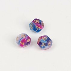Астрологические кубики для гадания "Время игры", 3 шт (комплект из 4 шт)