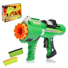 Бластер «Сокрушитель», стреляет мягкими пулями, цвета микс Noname