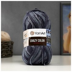 Пряжа "Crazy color" 25% шерсть, 75% акрил 260м/100гр (652), 1шт Yarn Art