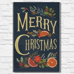 Картина по номерам на холсте новый год рождество (с новым годом, поздравления, узор, уют) - 13095 40х60 Бруталити