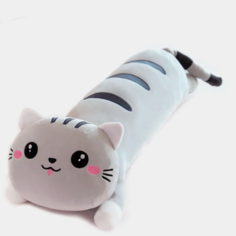 Мягкая игрушка Кот батон серый 80см Nepros Toy