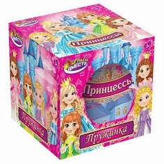 Игра пружинка «Принцессы», 8 × 7 × 8 см, микс Играем вместе
