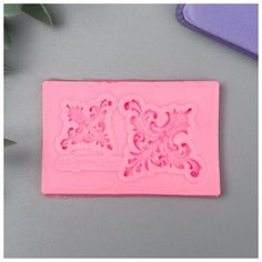 Молд силикон "Два узора" 2 предмета 0,6х3,9х6 см Noname