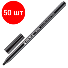 Комплект 50 штук, Фломастер для каллиграфии Edding E-1255 calligraphy pen 3.5 чёрный_001