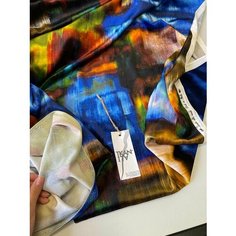 Ткань Плательно-костюмный шелковый бархат, 1 м. Noname