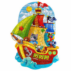 Пазл "Кораблик" в деревянной коробке Woodland