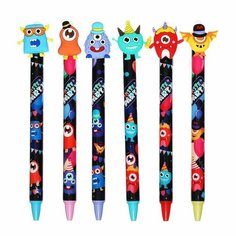 Ручка гелевая-прикол Монстр микс, 36 штук Noname