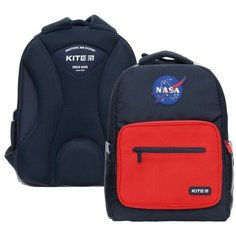 Рюкзак школьный NASA, 38 х 27 х 13 см, эргономичная спинка, синий