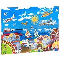 Рамка-вкладыш BONDIBON Спецтранспорт (ВВ4668), 35 дет.