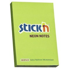 Блок-кубик Stick`n 21163, 51x76мм (100 л) Hopax