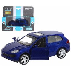Машинка металлическая Автопанорама 1:43, Porsche Cayenne S, синий перламутр, инерция, открываются двери (JB1251266)