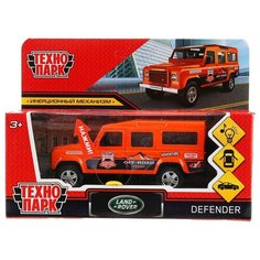 Машина металлическая Технопарк свет и звук, Land Rover Defender Спорт, 12 см, инерция, оранжевый (DEFENDER-12SLSRT-OG)удалить ПО задаче