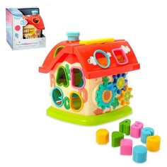 Бизиборд "Домик" с сортером и подвижными элементами Сима ленд