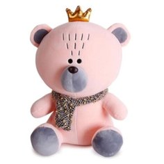 Мягкая игрушка Плюшевый медведь с короной Розовый 45 см ZOO Toys
