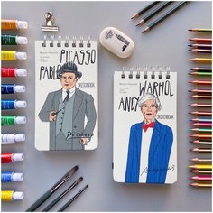 SKETCHBOOK BrunoVisconti, 105х185 мм, 80 л, Бежевый 100 г, на гребне, Арт. 1-502/02, обложка в ассортименте