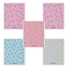 Тетрадь А5 48 л. альт скоба, клетка, Soft Touch, фольга, "зефирное настроение", 7-48-569