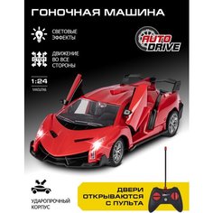 Радиоуправляемая гоночная машина ТМ AUTODRIVE, М1:24, 5 каналов, пульт управления, свет, JB0404738