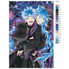 Картина по номерам W-137 "Игра Disney: Twisted-Wonderland (Дисней: Искривленная страна чудес). Идия Шрауд арт" 80x120 Brushes Paints