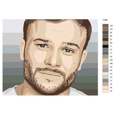 Картина по номерам Y-492 "Макс Корж - рэпер" 80x100 Brushes Paints