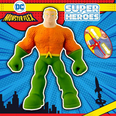Игрушка антистресс 1TOY MONSTER FLEX SUPER HEROES, Aquaman тянущаяся фигурка 15см