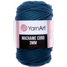 Пряжа YarnArt Macrame cord 3mm петрольный (789), 60%хлопок/40%полиэстер/вискоза, 85м, 250г, 1шт
