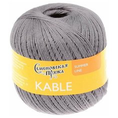 Пряжа Семеновская Kable (Кабле) серый_х1 (30006), 100%хлопок, 430м, 100г, 1шт