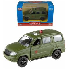 Металлическая машинка Play Smart 1:50 "УАЗ Патриот: Военный" 10 см. 6403-E Автопарк, инерционная