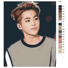 Картина по номерам V-65 "K-pop EXO. Участник группы" 70x90 Brushes Paints