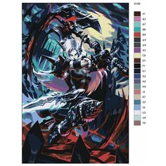 Картина по номерам S198 "Игра World of Warcraft (Ворд оф Варкрафт). Сильвана Ветрокрылая" 80x120 Brushes Paints