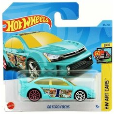 Машинка Hot Wheels коллекционная (оригинал) 08 FORD FOCUS бирюзовый HKH51