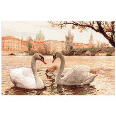 Риолис Набор для вышивания крестом Лебеди. Прага 45 x 30 см, 1364