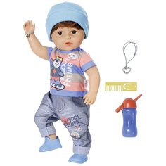 Интерактивная кукла Zapf Creation Baby Born Братик, 43 см, 825369 размер платья: 90-110 см голубой