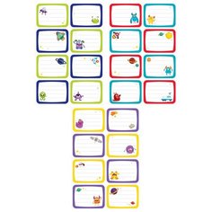 Мульти-Пульти наклейки для школьных принадлежностей Космические монстрики 5 шт. 5 шт.