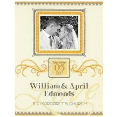 Dimensions Набор для вышивания крестом 35342-DMS "Elegant Flourish Wedding Record" (День бракосочетания), 22,8х30,4 см