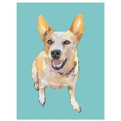 Картина по номерам, "Живопись по номерам", 45 x 60, ets454-3-3040, животные, пёс, домашний, щенок, корги, питомец