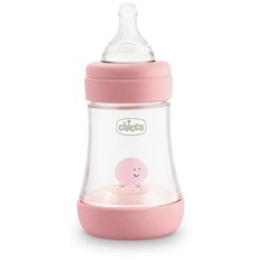 Chicco Бутылочка Perfect 5 с силиконовой соской, 150 мл, с рождения, розовый