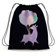 Мешок BrunoVisconti, для обуви черный, 44х54 см, «лама. Праздник», Арт. 15-001-008/01