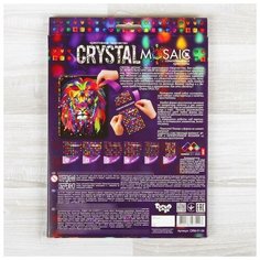 Набор для создания мозаики «Кот» CRYSTAL MOSAIC, на тёмном фоне Danko Toys