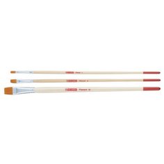 Набор кистей Talens для масла/акрила/гуаши синтетика 3 шт. плоские № 4/8/16