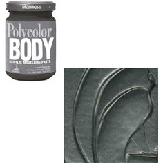 Maimeri Акриловая моделирующая паста "Polycolor body" Стальная, 140мл