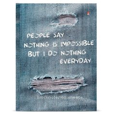 Блокнот Альт, А6 (110 х 145 мм.), "джинса NEW" мультиколор 160л, Арт. 3-160-002/32