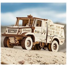 Деревянный конструктор EWA: МАЗ-6440RR (заводной) Eco Wood Art