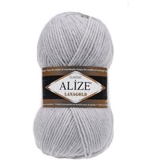 Пряжа Alize Lanagold, 49 % шерсть, 51 % акрил, 100 г, 240 м, 3 шт., 684 пепельный меланж