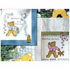 Набор для вышивания Ура! Я родился! 20*20см, Acufactum Ute Menze, 2800-05