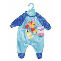 Zapf Creation 828-250 Baby Born комбинезон синий, 43 см с вешалкой